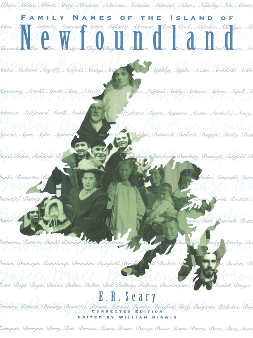 Title details for Family Names of the Island of Newfoundland by William Kirwin - Available